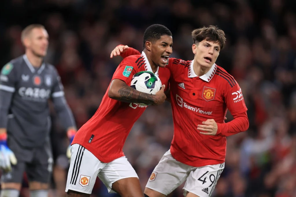 2-1: Garnacho tænder United-håb