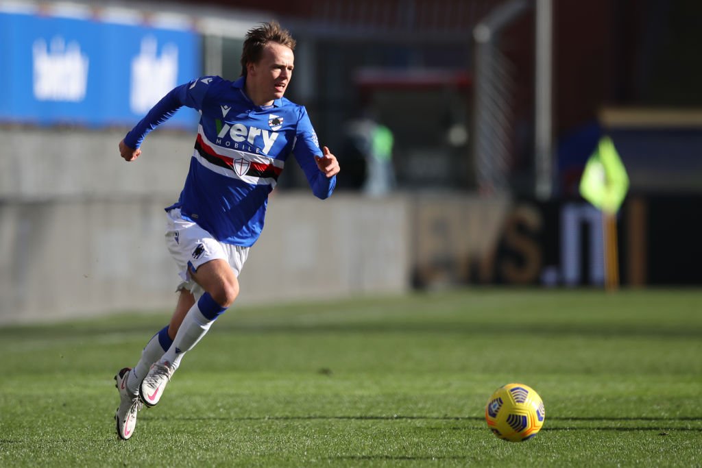Damsgaard imponerer i Italien: Vil blive i Sampdoria trods rygter