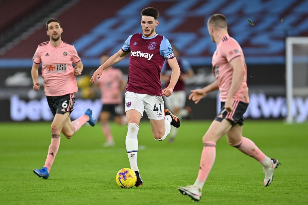 Manchester United og Liverpool skal holde nallerne væk: Declan Rice får kæmpe prisskilt