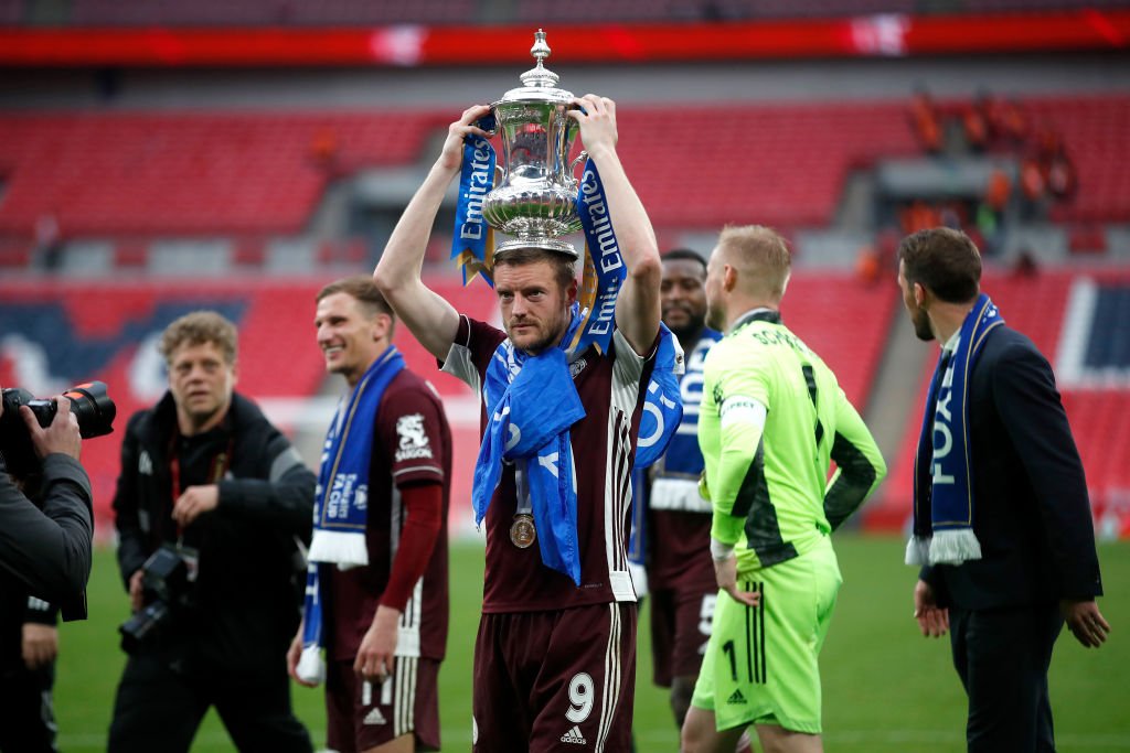 Vardy fejrede Leicesters FA Cup-triumf, som kun Vardy ville gøre det
