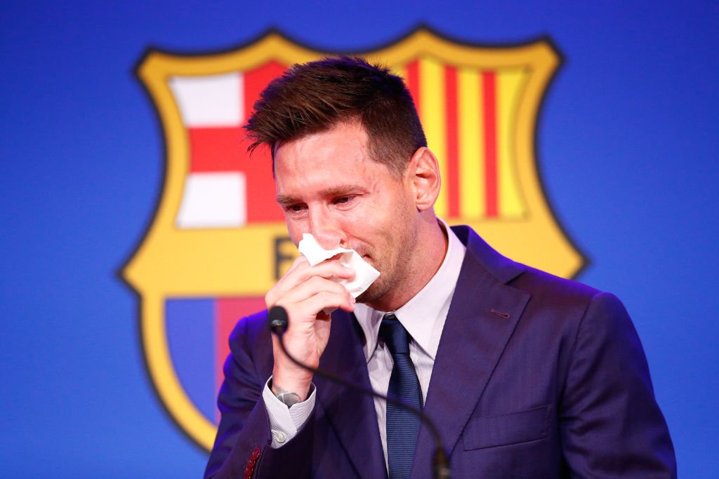 Klamt: Snotklud fra Messi-pressemøde til salg for vanvittigt beløb