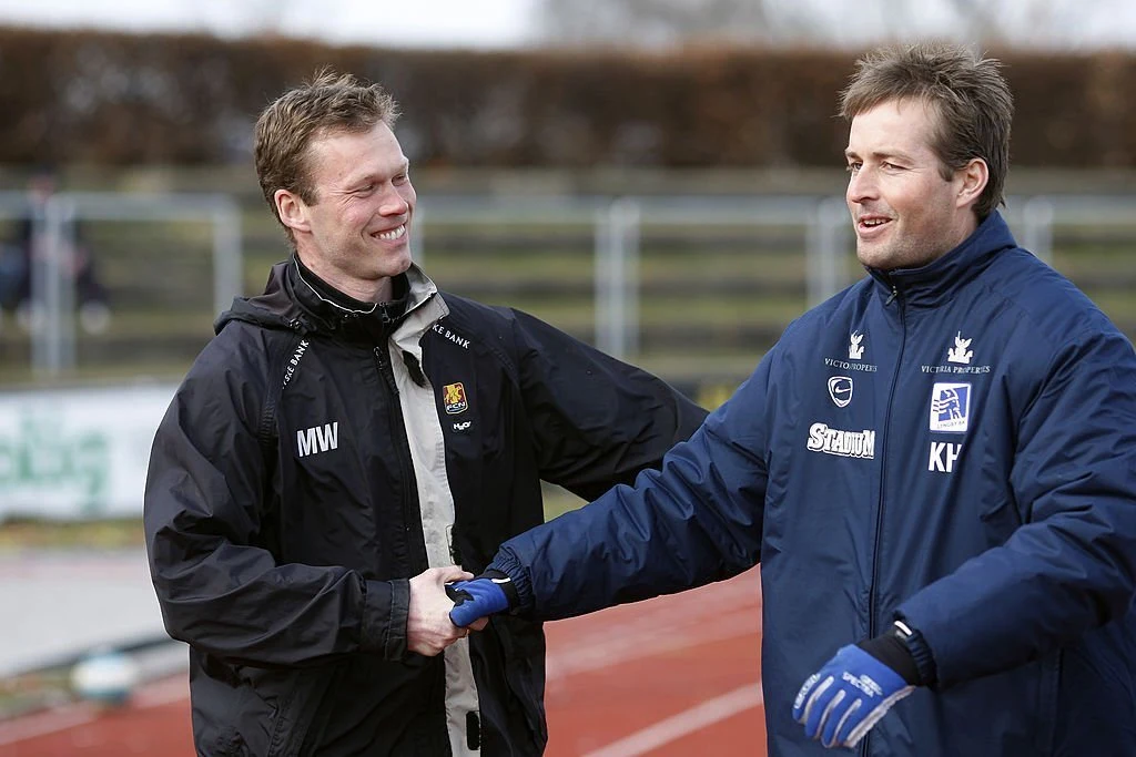 Hjulmand og Wieghorst er måske en kommende trænerduo?