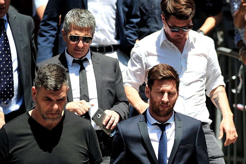 Forhandlingsklar: Jorge Messi er landet i Barcelona