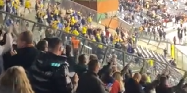 Belgiske fans i smuk gestus til svenskerne efter tragedie