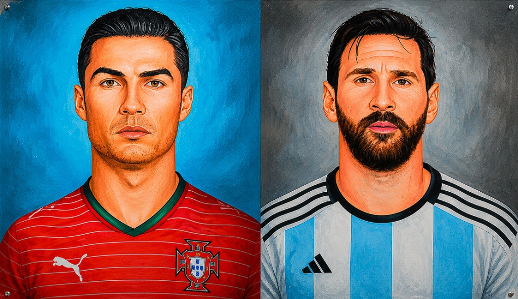 66 procent af eks-professionelle: Ronaldos karriere slår Messis - men 72 procent ville hellere have spillet med argentineren